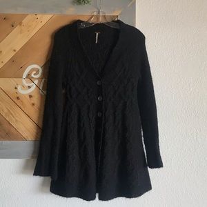 Free People Chunky Knit Swing Cardigan